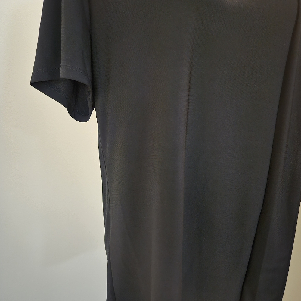 DKNY Black Short Sleeve Women's Size XL Top Ruffle New With Tags - Picture 7 of 11